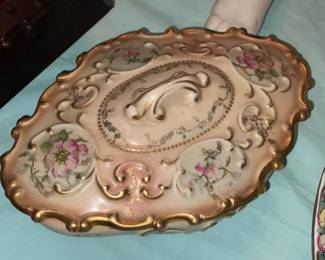 Gold Hand Painted Trinket Box