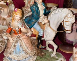 Porcelain Figurine W/ Lace Accents