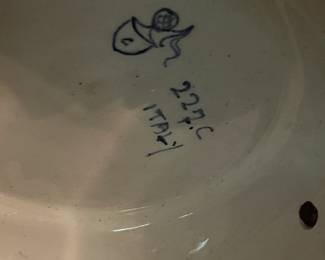 Porcelain Trinket Box W/ Lid (Italy)