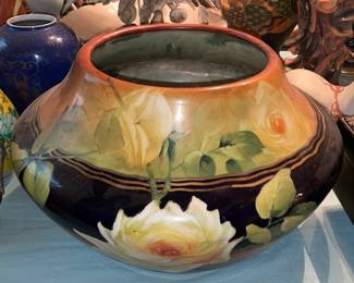 MASSIVE Hand Painted Floral Planter