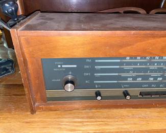 Antique Wood Case Radio