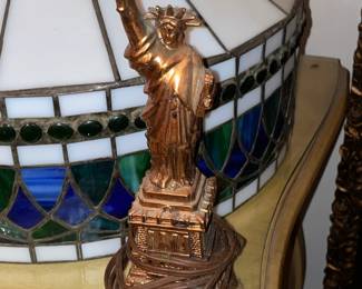 Vintage Statue Of Liberty Torch Lamp