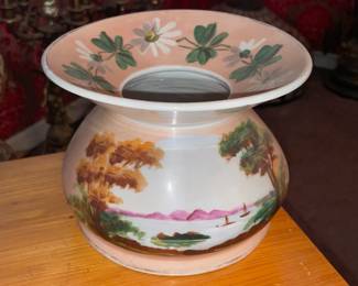 Hand Painted Round Vase
