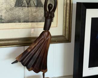 Carved wood dancer