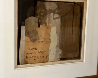 Gayle Wells Mandle signed abstract