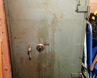 Very large safe,  W.31" x D 28" x 51".  This would require heavy lifting equipment. 