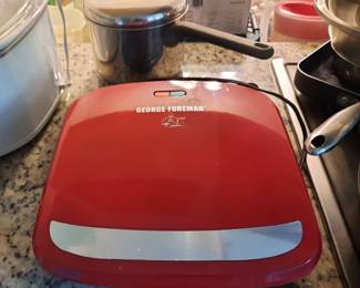 George Foreman grill, hardly used.