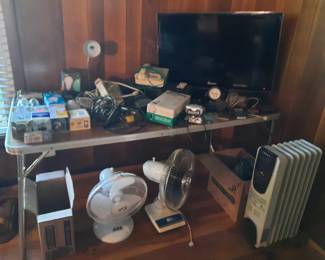 Working TV, Video player, fans other electrical items and various bulbs.
