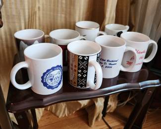 collection of mugs