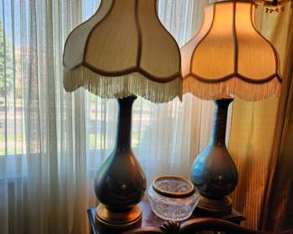 MCM Glazed Glitter Fluted Lamps . .a must see