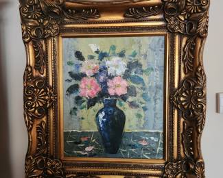 Impressionist Oil Painting Framed
