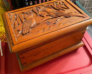 Small Dovetailed Carved Box