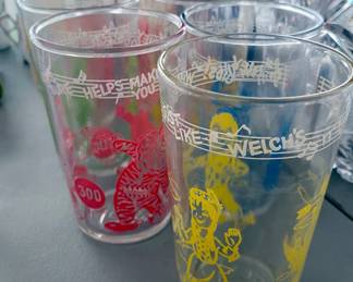 Vintage Welch's Jelly Glass Set