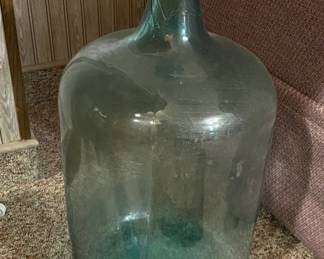 Large Blue Glass Water Jug