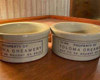 Toloma Creamery Cottage Cheese Crocks