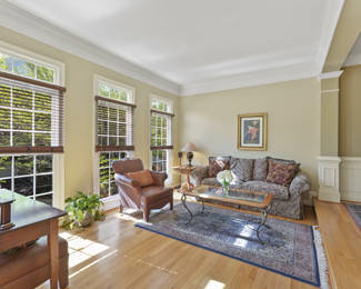 Living Room Sofa, Chair and matching ottoman, console, coffee and side tables. Will sell as a set or individually.