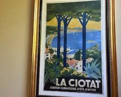 "La Ciotat" 50” x 35” framed original French poster art.