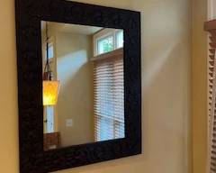 34" x 38" Framed Mirror.