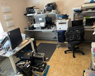 Home office with lots of supplies everything is priced to sell come and look