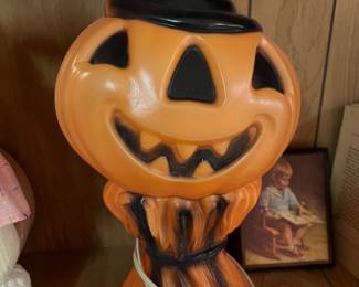 Vintage Halloween table top blow mold