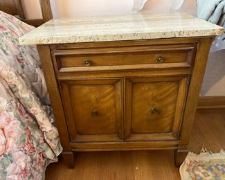 Drexel nightstand with stone top.....