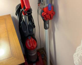 Dirt Devil and Dyson vacuums
