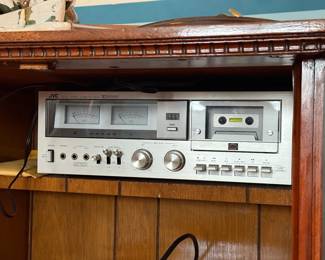 Vintage JVC receiver with tape deck