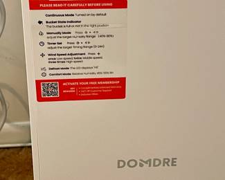 DOMDRE LEO PRO ENERGY STAR DEHUMIDIFIER