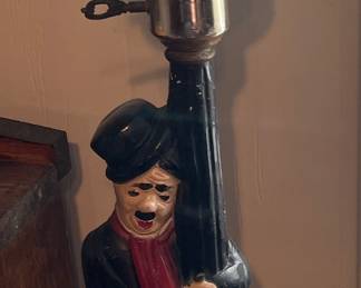 VINTAGE/ANTIQUE CHARLIE CHAPLIN BAR LAMP/ASHTRAY