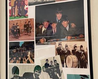 THE BEATLES COLLAGE - FRAMED