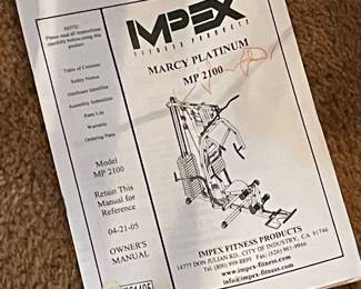 IMPEX MARCY PLATINUM (MP 2100) GYM CENTER
