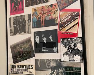 THE BEATLES COLLAGE - FRAMED