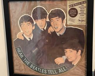FRAME BEATLES SHAPE RECORD