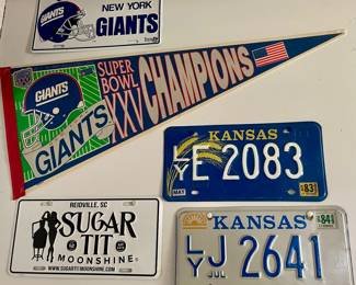 MISC TAGS, GIANTS SUPER BOWL XXV PENNANT