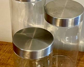 CANISTERS WITH STAINLESS STEEL LIDS