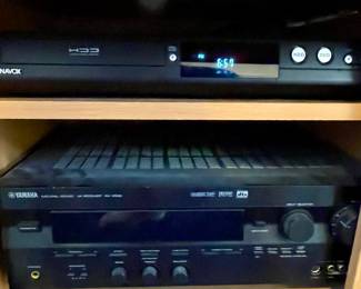 MAGNAVOX DVD PLAYER, YAMAHA RECEIVER