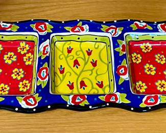 COLORFUL RELISH DISH