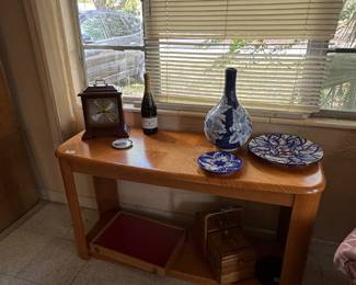 Oak Finish Sofa Table
