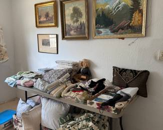 Collection of Linens, Bedding and Misc.