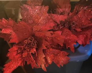 Poinsettias  Christmas stems