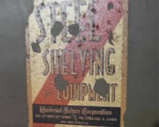 Sticker on utility shelf