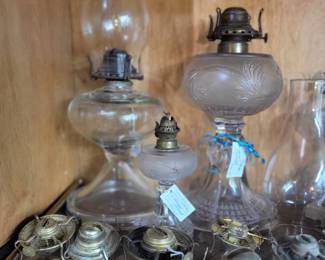 Kerosene lamps and lamp parts  