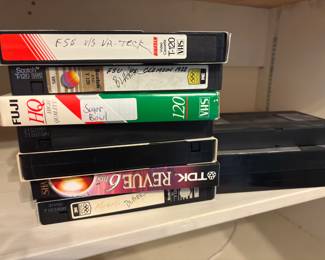 Shout out to Max!! I found a couple more VHS tapes plus some unmarked ones for you so find Lulu or Tracy and we will retrieve them for you.