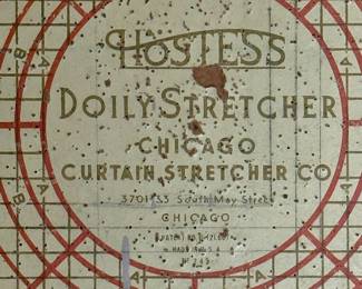 Vtg. Hostess Doily Stretcher Chicago - Curtain Stretcher Co.