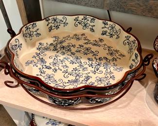 Temp-tations "Floral Lace" bakeware collection