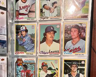 1970's Baseball, Football card collection
