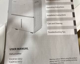 Toshiba Dehumidifier