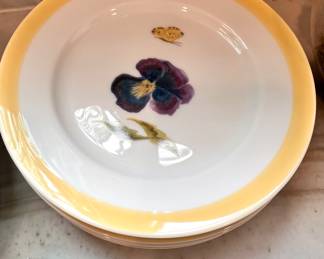 6 Williams Sonoma "Summer Studies" plates