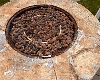 Patio fire pit (as is) top is chipping