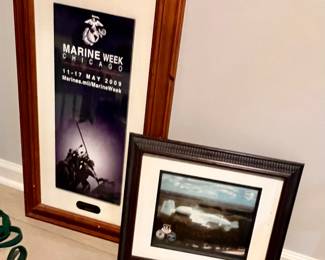 Marine Week Chicago may 2009 framed poster